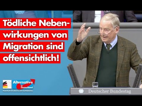 Tödliche Nebenwirkungen von Migration sind offensichtlich! - Alexander Gauland - AfD-Fraktion