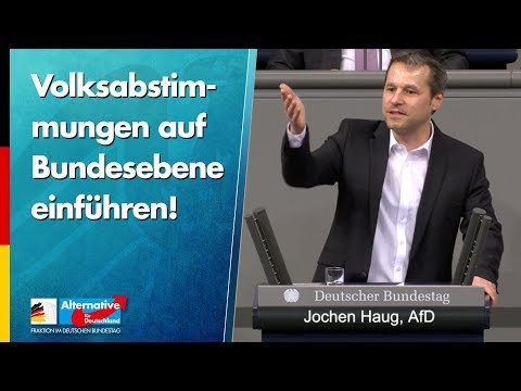 Volksabstimmungen auf Bundesebene einführen! - Jochen Haug - AfD-Fraktion im Bundestag