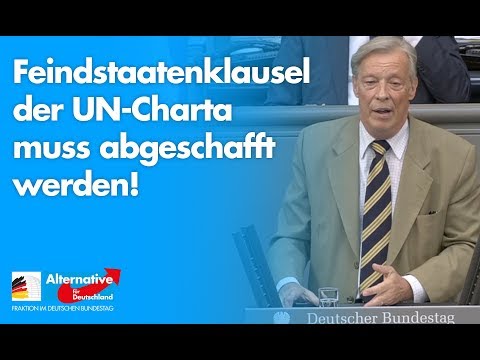 Feindstaatenklausel der UN-Charta muss abgeschafft werden! - Armin-Paul Hampel - AfD-Fraktion