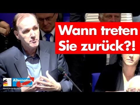 &quot;Wann treten Sie zurück, Frau Merkel?!&quot; - Gottfried Curio - AfD-Fraktion im Bundestag
