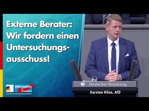 Externe Berater: Wir fordern einen Untersuchungsausschuss! - Karsten Hilse - AfD-Fraktion