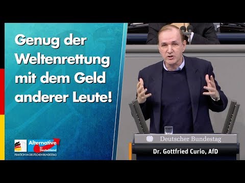 Genug der Weltenrettung mit dem Geld anderer Leute! - Gottfried Curio - AfD-Fraktion im Bundestag