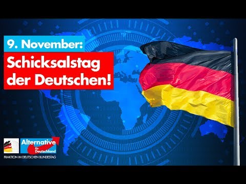 9. November: Schicksalstag der Deutschen - AfD-Fraktion im Bundestag