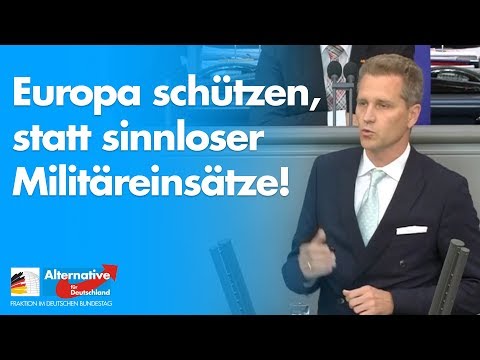 &quot;Europa schützen, statt sinnloser Militäreinsätze!&quot; - Petr Bystron - AfD-Fraktion im Bundestag