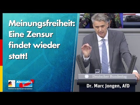 Meinungsfreiheit: Eine Zensur findet wieder statt! - Marc Jongen - AfD-Fraktion im Bundestag