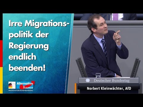 Irre Migrationspolitik der Regierung endlich beenden! - Norbert Kleinwächter - AfD-Fraktion