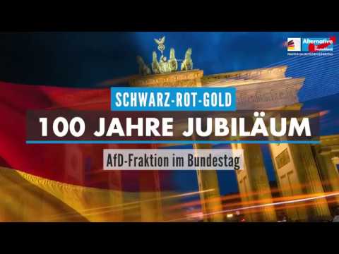 Jubiläum: 100 Jahre schwarz-rot-gold! - AfD-Fraktion im Bundestag