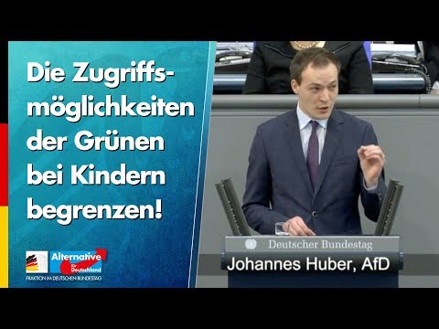 Die Zugriffsmöglichkeiten der Grünen bei Kindern begrenzen! - Johannes Huber - AfD-Fraktion