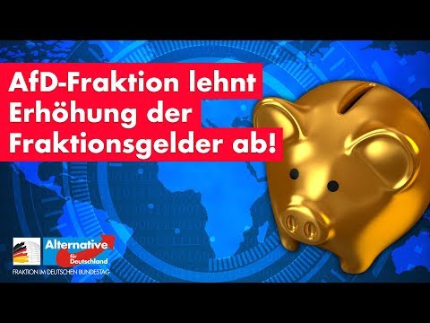 Groko will noch mehr Geld für Bundestagsfraktionen!