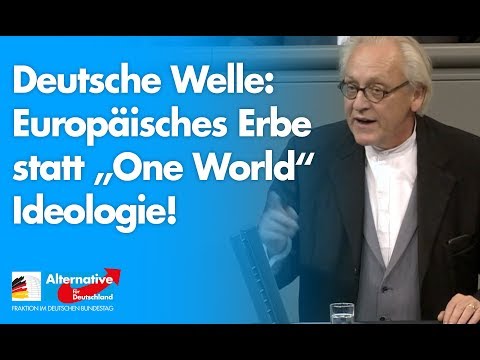 Deutsche Welle: Europäisches Erbe statt &quot;One World&quot; Ideologie! - Martin Renner - AfD-Fraktion