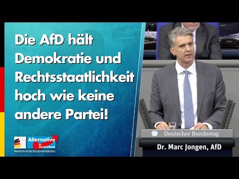 Die AfD hält Demokratie und Rechtsstaatlichkeit hoch wie keine andere Partei! - Marc Jongen - AfD