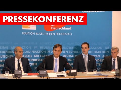 Pressegespräch: Bundeshaushalt 2019, Migrationspakt uvm., u.a. mit Peter Boehringer &amp; Bernd Baumann