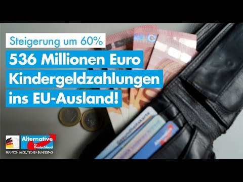 536 Millionen Kindergeldzahlungen ins EU-Ausland! - AfD-Fraktion im Bundestag