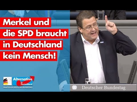 Merkel und die SPD braucht in Deutschland kein Mensch! - Stephan Brandner- AfD-Fraktion im Bundestag