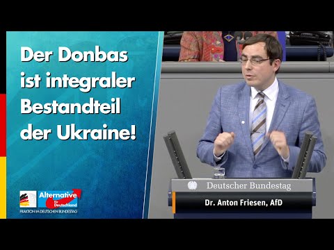 Der Donbas ist integraler Bestandteil der Ukraine! - Anton Friesen - AfD-Fraktion im Bundestag