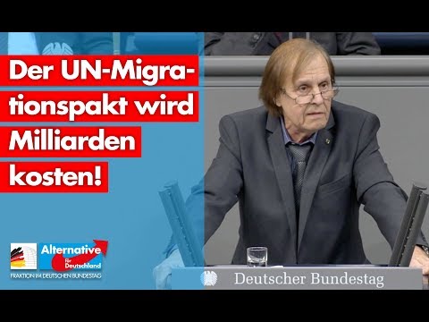 Der UN-Migrationspakt wird Milliarden kosten! - Detlev Spangenberg - AfD-Fraktion im Bundestag