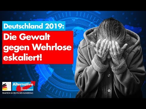 Deutschland 2019: Gewalt gegen Wehrlose eskaliert! - AfD-Fraktion im Bundestag