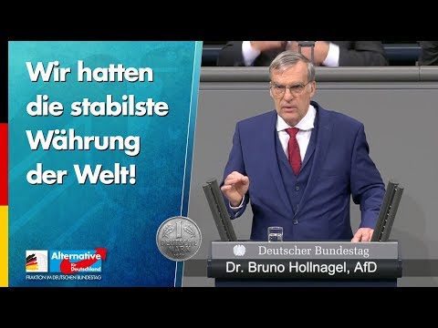 Wir hatten die stabilste Währung der Welt! - Bruno Hollnagel - AfD-Fraktion im Bundestag