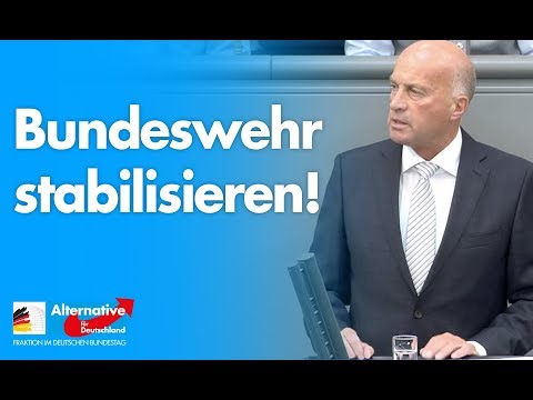 Rüdiger Lucassen: Bundeswehr stabilisieren! - AfD-Fraktion im Bundestag