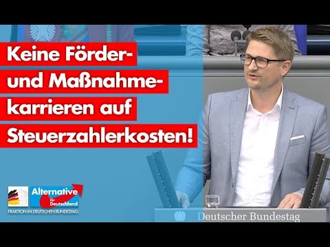 René Springer: Keine Förder- und Maßnahmekarrieren auf Steuerzahlerkosten! - AfD-Fraktion