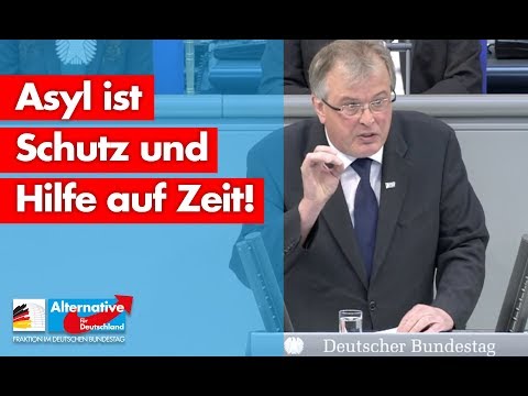 Udo Hemmelgarn: Asyl ist Schutz und Hilfe auf Zeit! - AfD-Fraktion im Bundestag