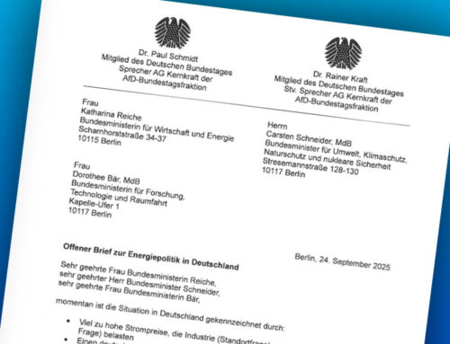 Energiepolitik der Bundesregierung stößt bei AfD-Fraktion auf Kritik
